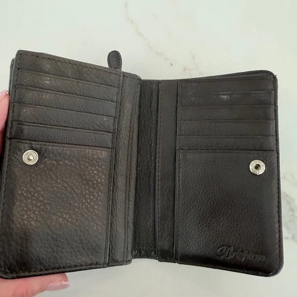 Brighton Brown Crocodile Embossed Wallet - Picture 2 of 4